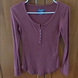 Abercrombie long sleeve Henley